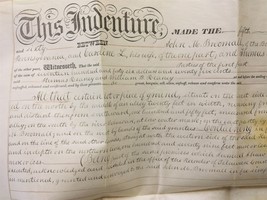 1860 Antique Deed Indenture John M Broomall To Tho Wm R EAN Ey Chester Pa Delaware - £178.56 GBP