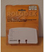 Vtg Rolodex Petite Refill Cards 2 1/4 x 4 (50) Card Pack NIP NOS Lined A... - $19.95