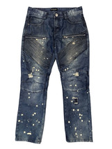 CJ Black Premium Blue Distressed Skinny Flex Denim Jeans Slim Mens Size 30x30 - £16.43 GBP