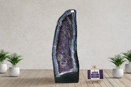 18” Tall Deep Purple Amethyst Cathedral Geode 6” Wide Mined In Brazil(12.46Kg) - £1,122.94 GBP