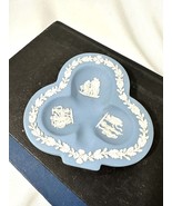 VINTAGE Wedgwood &quot;Club Shaped&quot; Blue Jasper Ware Trinket/Coin Dish Englan... - $20.38 CAD