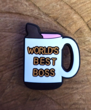 The OFFICE Croc Charm for Crocs World&#39;s Best Boss Coffee Charm Michael S... - £2.75 GBP