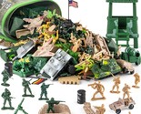 Army Men Toys For Boys 8-12, Military Soldier Army Base 160 Pcs Set Incl... - $38.94