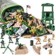 Army Men Toys For Boys 8-12, Military Soldier Army Base 160 Pcs Set Including Ww - £31.12 GBP