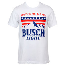 Busch Light Red White and Busch Light Mountains White T-Shirt White - £27.51 GBP+