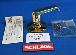 SCHLAGE - A170 LEV 605 Polished Brass - Levon Half Dummy Door Lever Pull Hande - £9.44 GBP