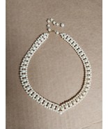 Vintage SHB Style Faux Pearl 3 Row Beaded Collar Necklace EUC - $15.06 CAD