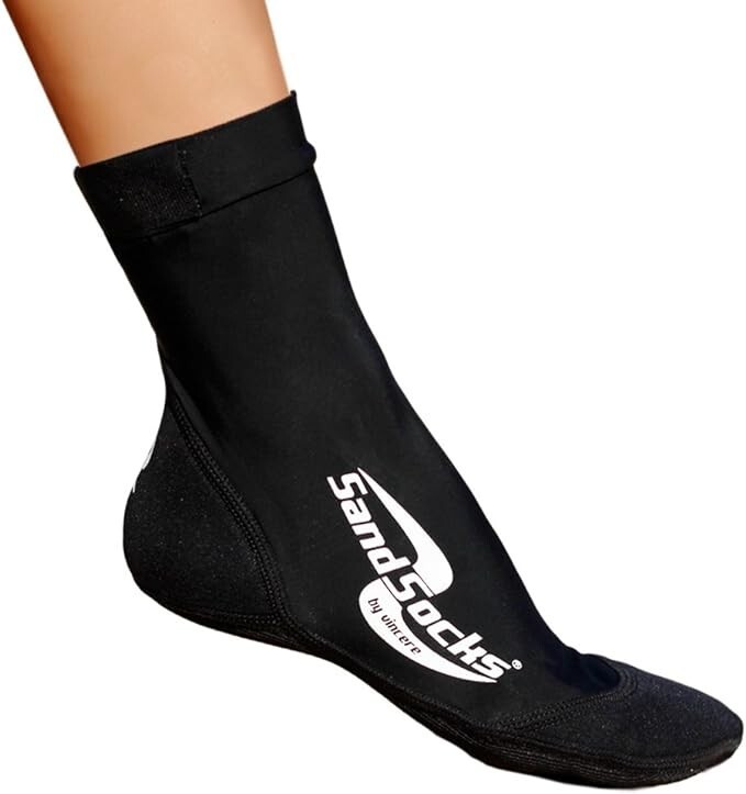 Sand Socks Vincere Sport Barefoot Feel Breathable Stretchable Black Medium - $27.03