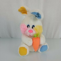 Pachinko Palace Vintage Stuffed Plush Easter Bunny Rabbit White Blue Carrot - £63.31 GBP