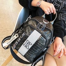 Luxury Brand Women Backpack New High Quality Leather Shoulder Bag Fashion Girl S - £73.38 GBP