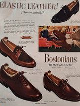 1950 Original Esquire Art Ads Bostonians shoes Johnnie Walker Red Black Scotch - £8.63 GBP