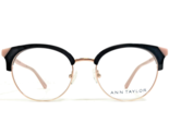 Ann Taylor Eyeglasses Frames AT335 C01 Black Pink Round Full Rim 50-18-135 - $55.97