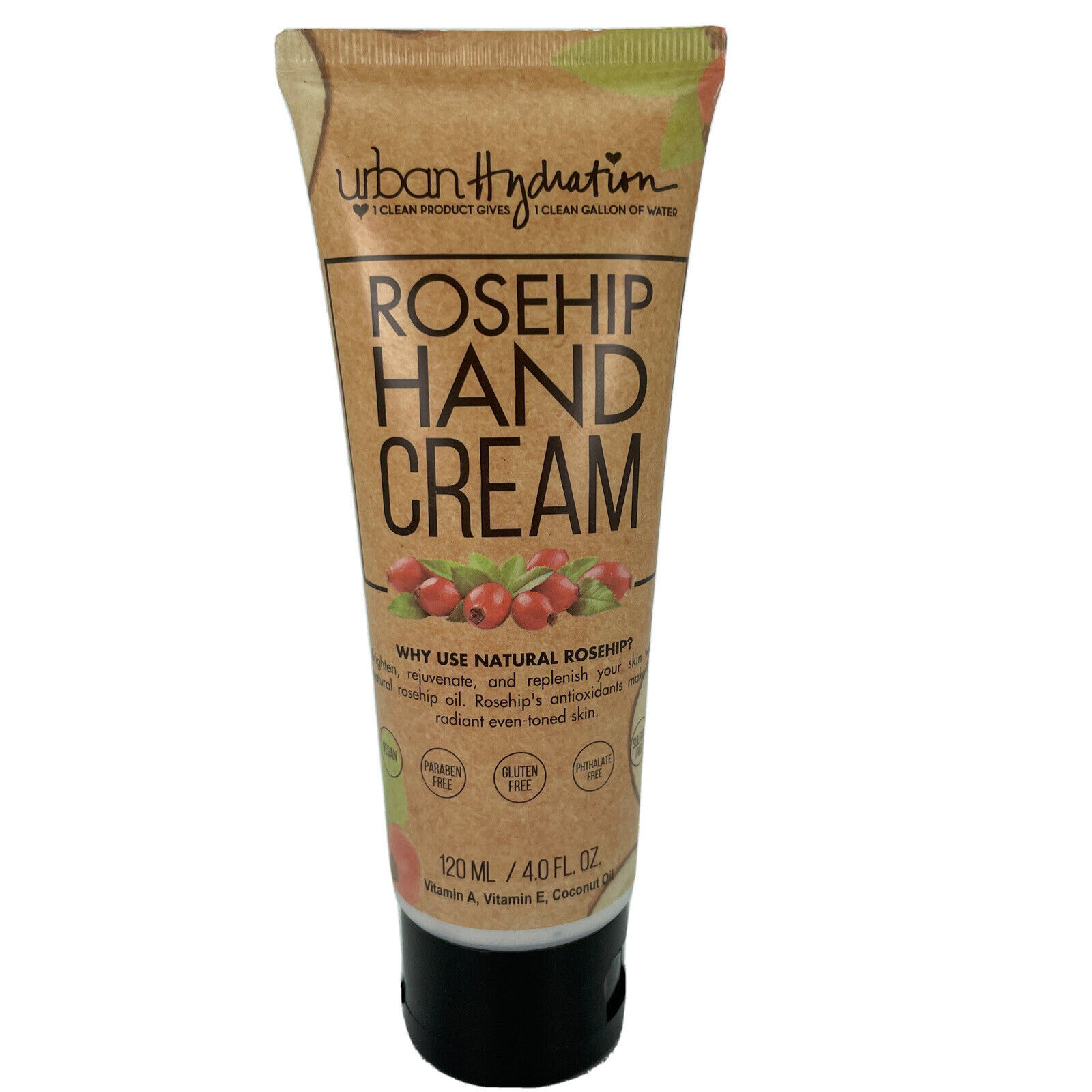 Urban Hydration Rosehip Hand Cream Moisturizing Lotion Natural Skin Care... - $3.99