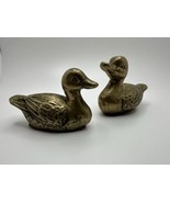 2 Solid Brass Duck Figures 3 inch NB1 - €10,31 EUR