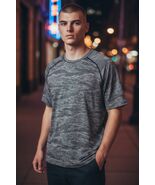 Lululemon Metal Vent Tech Short Sleeve Crew T-Shirt Gray Black Anchor Ca... - €20,99 EUR