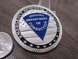 Indiana Dept of Corrections Emergency Response Negotiator Challenge Coin #206U - £38.76 GBP