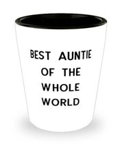 Fun Aunt, Best Auntie Of The Whole World, Cute Shot Glass For From Niece - £7.77 GBP