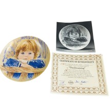 Artist Collector Plate Frances Hook Daydreaming 8.5 in Vtg 1985 COA Signed Numb - £19.60 GBP