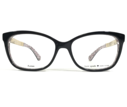 Kate Spade Eyeglasses Frames JODIANN UYY Black Gold Cat Eye Full Rim 50-15-135 - £44.57 GBP