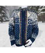 Vtg Nordic Sweater Womens M Blue Handmade Nepal Fair Isle 100% Wool Card... - €60,18 EUR Vtg Nordic Sweater Womens M Blue Handmade Nepal Fair Isle 100% Wool Card... - €60,18 EUR