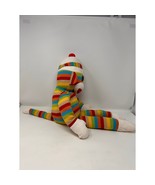 Ty Beanie Rainbow/Striped Floppy Socks the Sock Monkey 2013 - $14.03