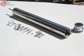 17&quot; Stainless Radiator Water Coolant Overflow Tank Custom Truck Hot Rat Rod New - £77.55 GBP