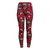 No Boundaries Juniors Christmas Faux Fur Leggings, Cat Print Sz L(11-13) - $16.82