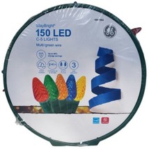 GE StayBright 150-Ct 37.2-ft Constant Multicolor C5 LED Christmas String Lights - $49.49