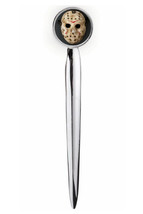 Friday The 13th Jason Voorhees Mask Letter Opener Metal Silver Tone Exec. Knife - £11.57 GBP