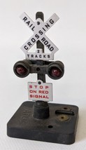 Vintage Atlas N Gauge Scale Lighted Railroad Crossing Train Sign - £17.58 GBP