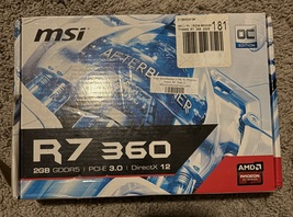 Radeon R7 360 2GD5 OC - $300.00