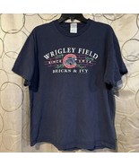 Chicago Cubs Logo Wrigley Field Bricks &amp; Ivy Since 1914 Blue SS Large T-... - £14.01 GBP