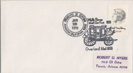 ZAYIX United States Event Cover - ORCOEXPO 1978 Wells Fargo Overland Mail 1858 - £1.95 GBP