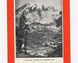 1937 Rainier National Park Brochure Travel Routes Distances Hotels - £22.15 GBP