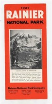 1937 Rainier National Park Brochure Travel Routes Distances Hotels - £22.15 GBP