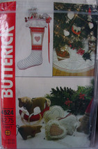 Pattern 244 (4524) Christmas Stocking, Ornament Tree Skirt - £5.58 GBP