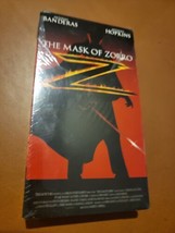 Vintage The Mask Of Zorro Anthony Hopkins Banderas VHS w/ Watermarks New - $14.69