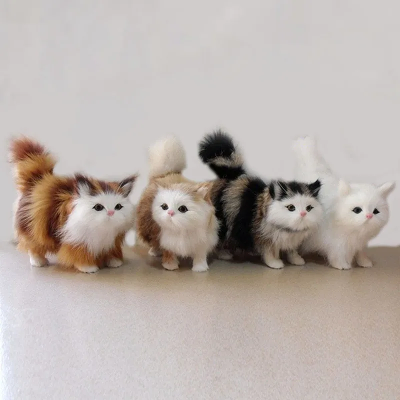 Play Meowth Soft Simulation Stuffed Cats Play Kawaii Plush Cat Dolls Play Baby T - £22.91 GBP