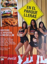 2009 Hooters Girls Medellin Coca-Cola Spanish Espanol Colombia Full Page Ad RARE - $12.86