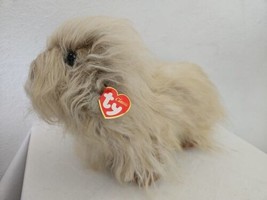 Ty Classic Duster Puppy Dog Plush Stuffed Animal Long Hair Tan 14&quot; - £16.24 GBP