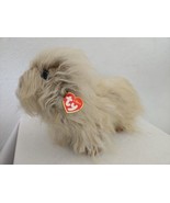 Ty Classic Duster Puppy Dog Plush Stuffed Animal Long Hair Tan 14&quot; - £16.34 GBP