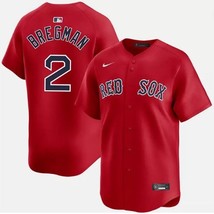 Alex Bregman #2 Red Sox Men&#39;s Red Home Replica Jersey - All Stitched - $68.56 CAD