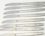 Stanley Roberts Granata Rose Crown Dinner Knives 8 3/4&quot; Stainless Lot of 8 - $39.19