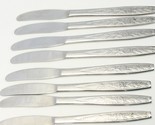 Stanley Roberts Granata Rose Crown Dinner Knives 8 3/4&quot; Stainless Lot of 8 - £30.65 GBP