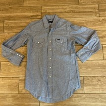 Vintage Wrangler Denim Pearl Snap Work Shirt 70s 80s Made In USA - $109.99
