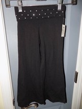 P.S. Aeropostale Black Yoga Pants W/Gems Size 4 Girls NEW - £21.76 GBP