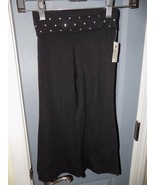 P.S. Aeropostale Black Yoga Pants W/Gems Size 4 Girls NEW - £15.57 GBP