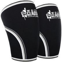 Knee Compression Sleeve L 7mm Neoprene Brace Max Support for Weightlifti... - £21.99 GBP