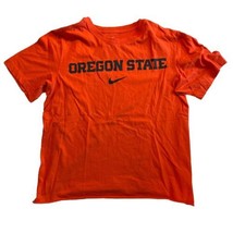 Nike Oregon State Beavers OSU T-Shirt Orange Small Custom Cut Cropped - £13.90 GBP