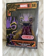 Funko Pop! Pin MARVEL Black Panther SE Black Light Enamel Pin Target Exc... - $14.24